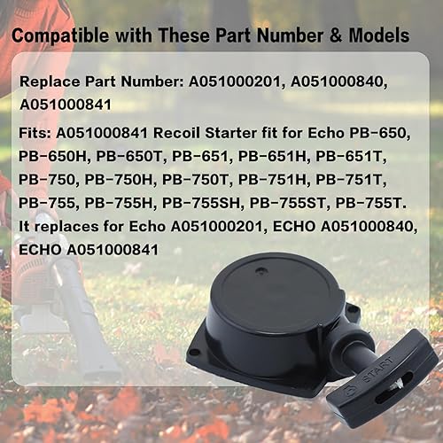 Miniatura 4 de Adefol Arrancador de arranque de retroceso para sopladores Echo ES-250 PB-250 PB-250LN ES-252 PB-252 de 254 cc Reemplazar A051000960 A051000961