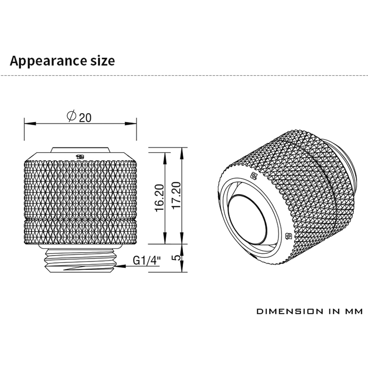 Barrow G1/4" Thread to 3/8" ID, 1/2" OD Compression Fitting for Soft Tubing – Use for 10/13mm (ID/OD) Soft Tube, Soft Pipe Connector with Sealed O-Ring for PC Water Cooling Systems, Gold 8-Pack