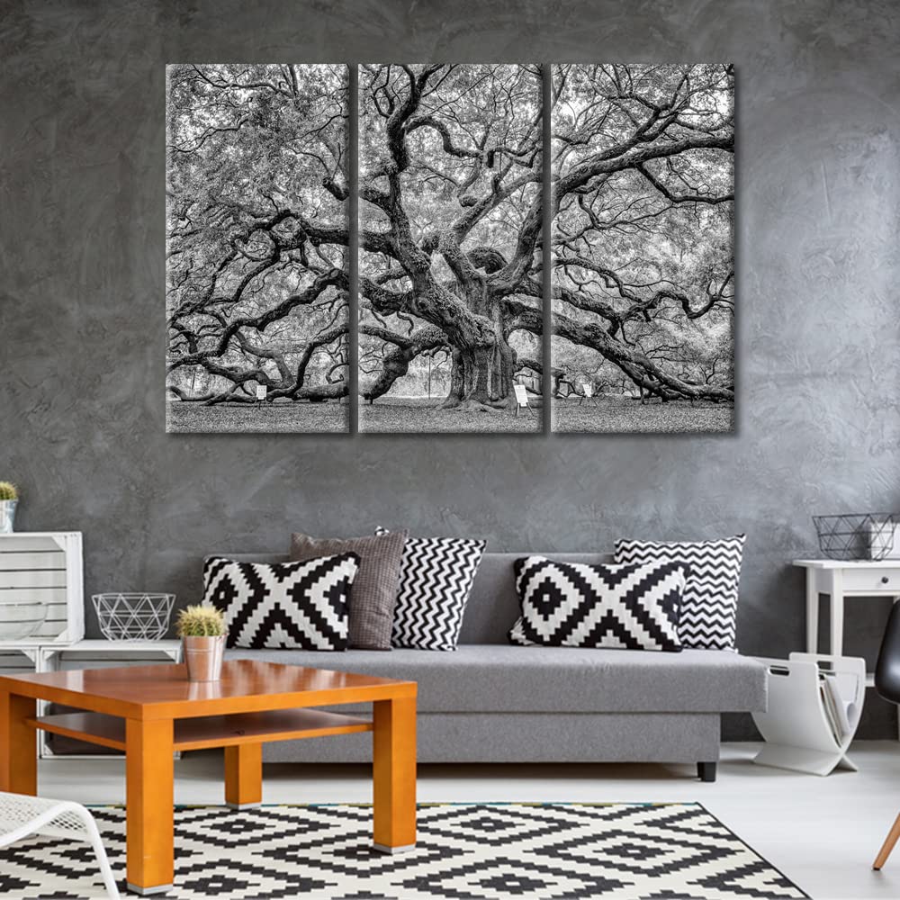 TUMOVO Canvas Painting Wall Art Laminated Angel Oak Tree Art Prints ...