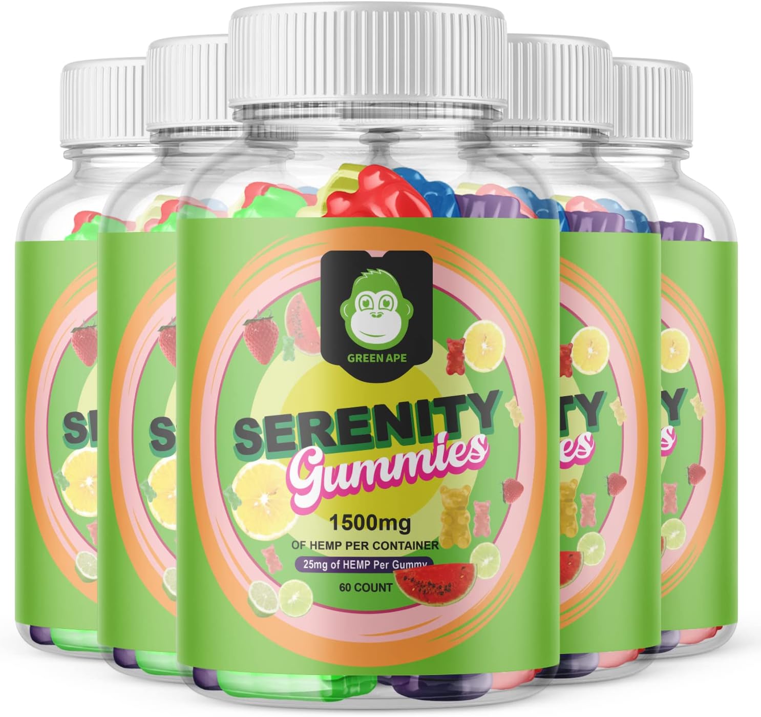 Green Ape Serenity Gummies 30 Day Supply (5 Pack) Health