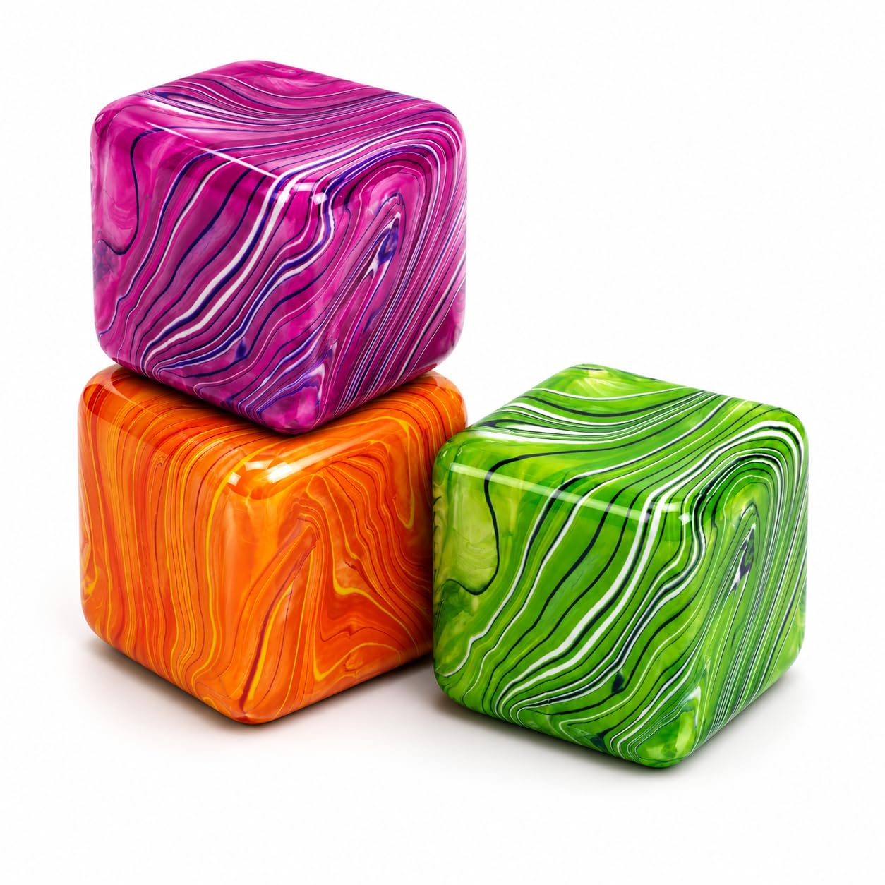 3PC Squishy Fidget Cube,Squishys Toys for Teen & Adults Stress Relief â image 1