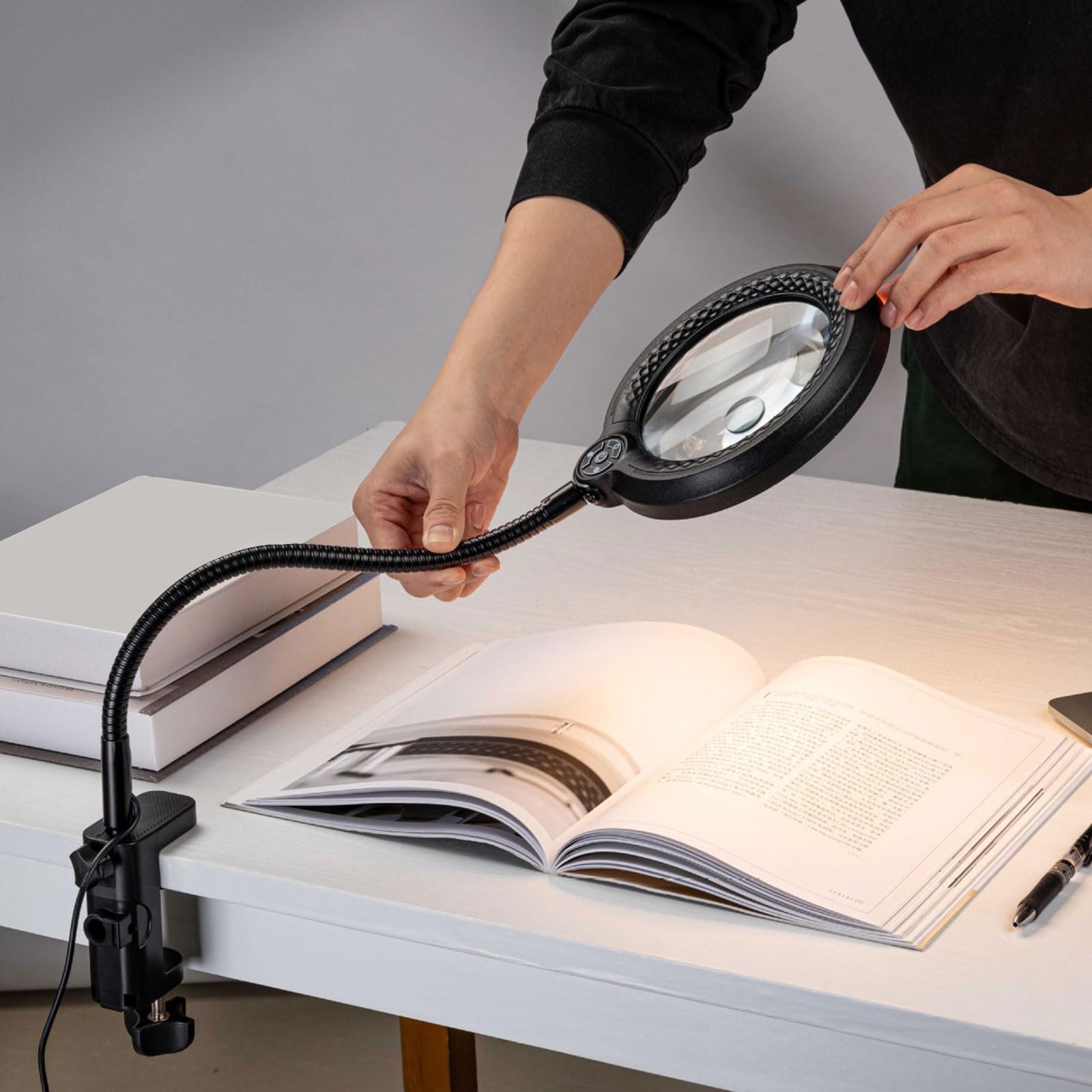Lampe mit USB Stromversorgung, B clip on base1