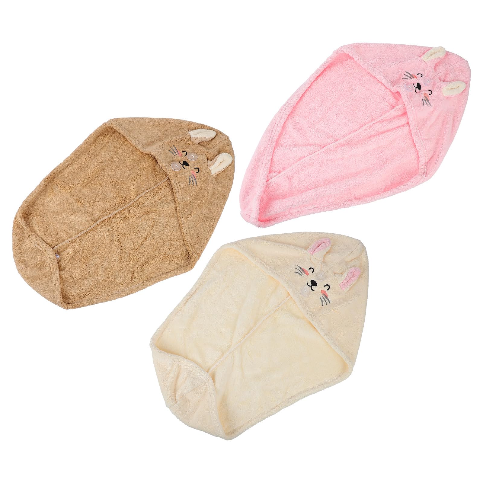 Bonnets de séchage rapide cheveux pour femmes et filles en polaire douce