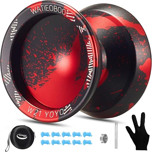 WATIEOBOO Yoyo R8 Responsive Yoyo para principiantes, yoyos profesionales que no responden para adultos, yoyos profesionales de trucos de metal con