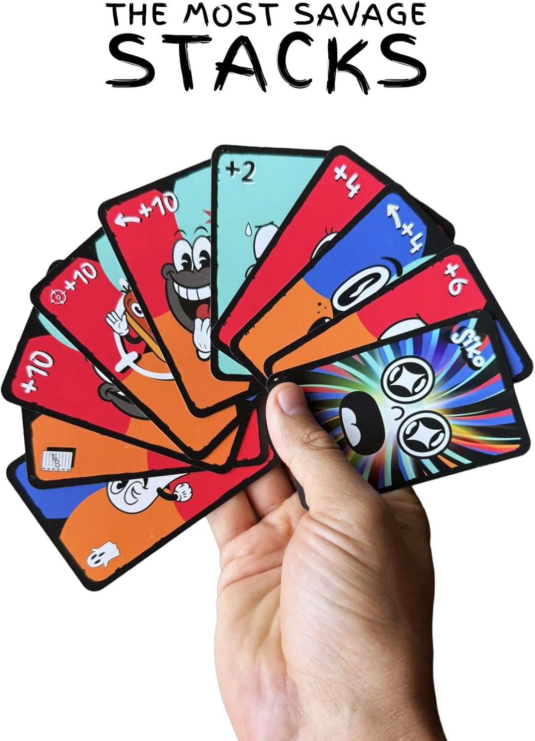 Siko – The Ultimate Party Card Game of Savage Draws, Shady Alliances & Strategic Chaos – Skip Friends. Stack Drama.