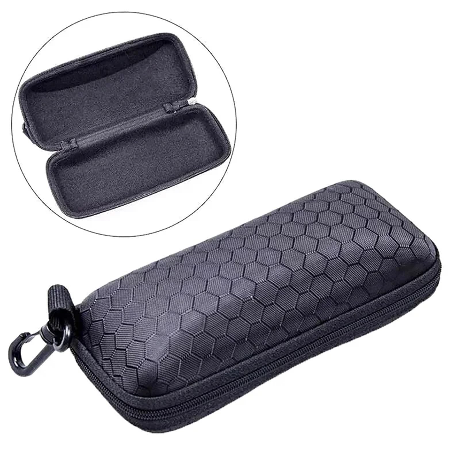 2 stücke Gläser Lagerung Box Brillen Fällen Abdeckung Reise Sonnenbrille Fall for Frauen Gläser Box Mit Lanyard Zipper Brillen Fällen for Männer FüR Damen