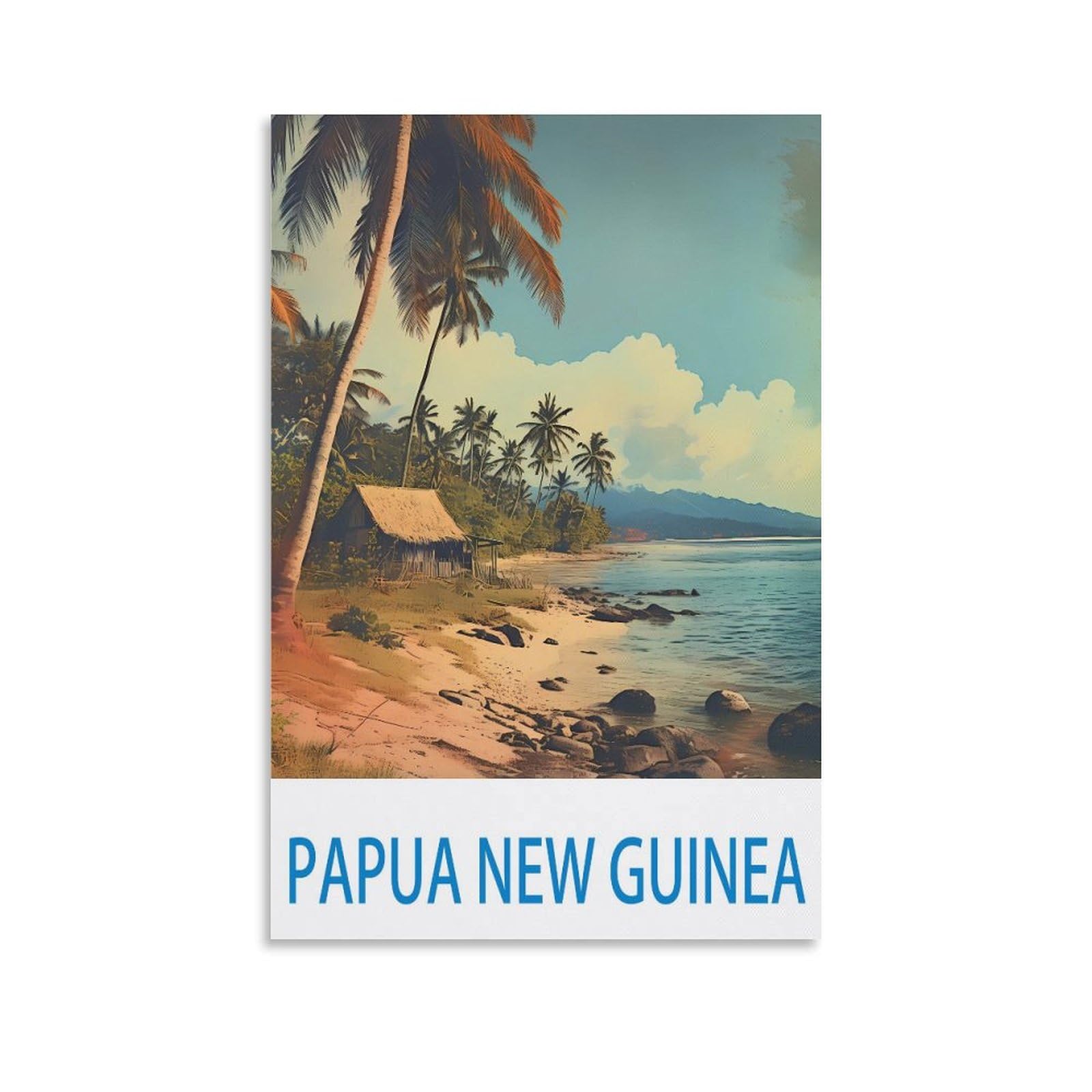 EZMLFA DIY 5D Diamond Painting Kits for Adults,Papua New Guineas DIY Diamond Art Kits Gem Painting Crafts for Home Wall Decor 40x50cm