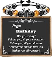 Vista 60 de Sereney Christmas Gifts for Him Son Boys Bonus Dad Father Men Boyfriend Grandson Friend as Triple Protection ID Bracelets Birthday Gifts for 9 10 11