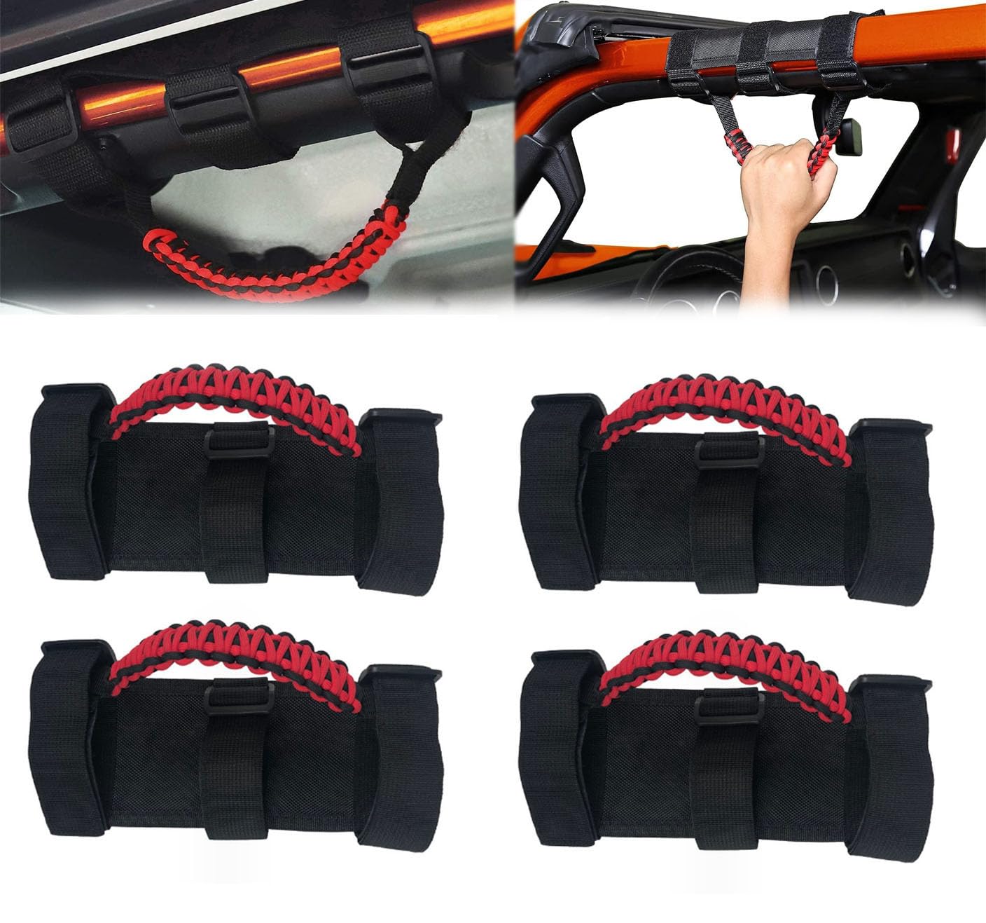 Sponsored Ad – Azonee Roll Bar Grab Handles, 4 PCs Grab Handles for Jeep Accessories, Roll Bar Grab Handles Grip Handle for Jeep Wrangler YJ TJ JK JL and Gladiator JT 1987-2021 Interior Accessories