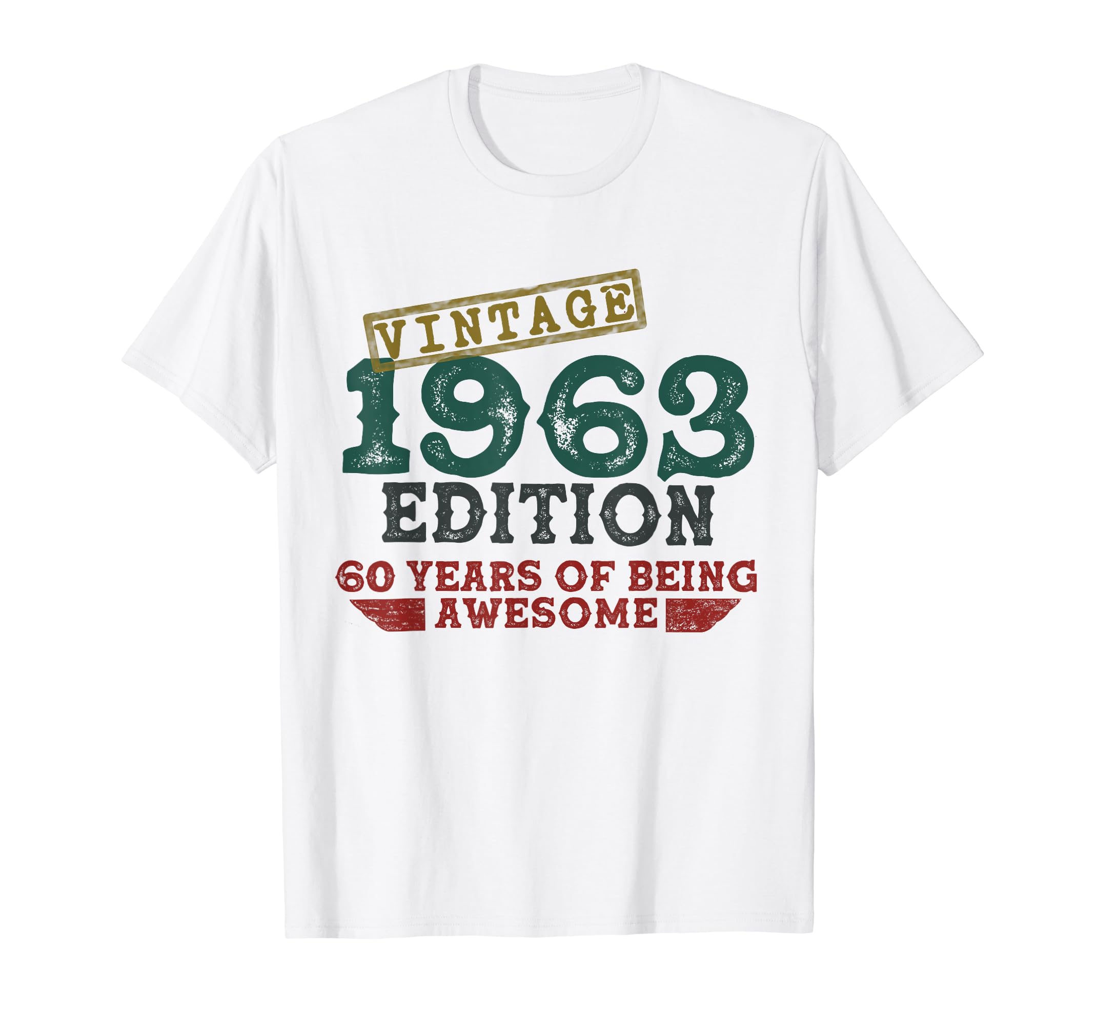 1963 Vintage 60 Birthday Tee | Sixty Years Of Being Awesome T-Shirt