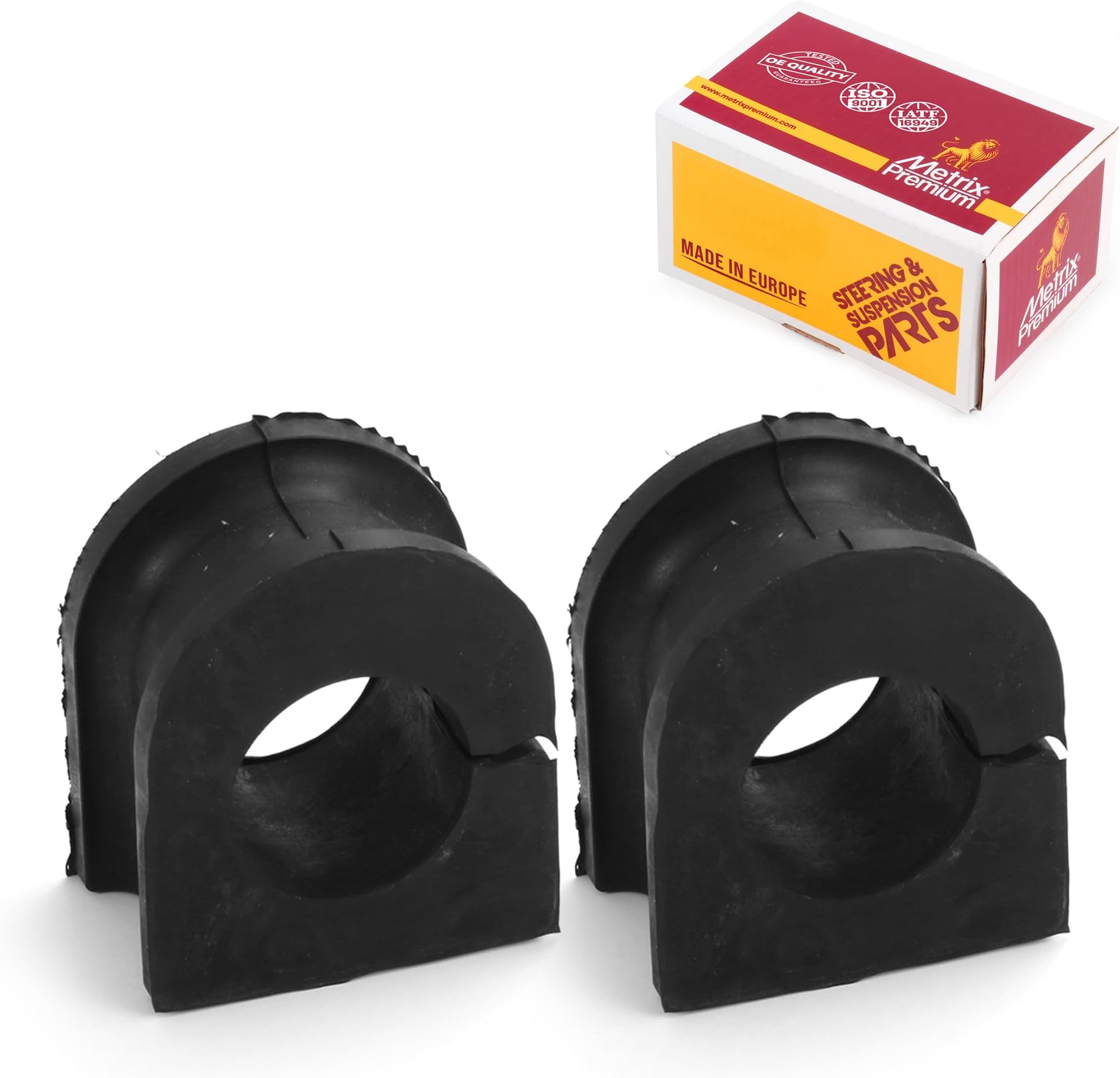 Metrix Premium Chassis Parts - Front Stabilizer Bar Bushing Kit Fits 07-20 Cadillac Escalade, 07-18 Chevrolet Silverado 1500, 07-14 GMC Yukon XL 1500, 09 Hummer H2, Replacement K200222, Made in Europe