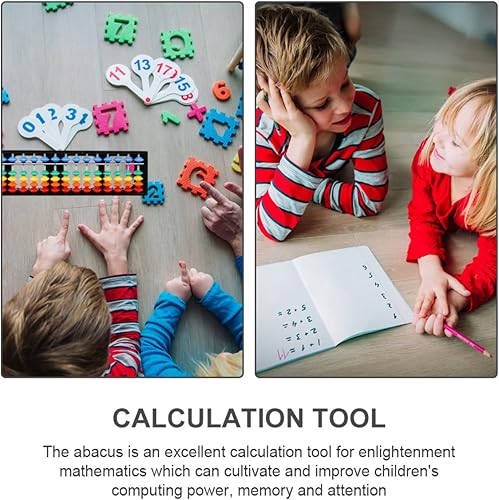 Miniatura 5 de 2 unidades de 17 17 engranajes ábaco resta matemática preescolar juguetes para niños rompecabezas niños herramientas de conteo calculando el ábaco