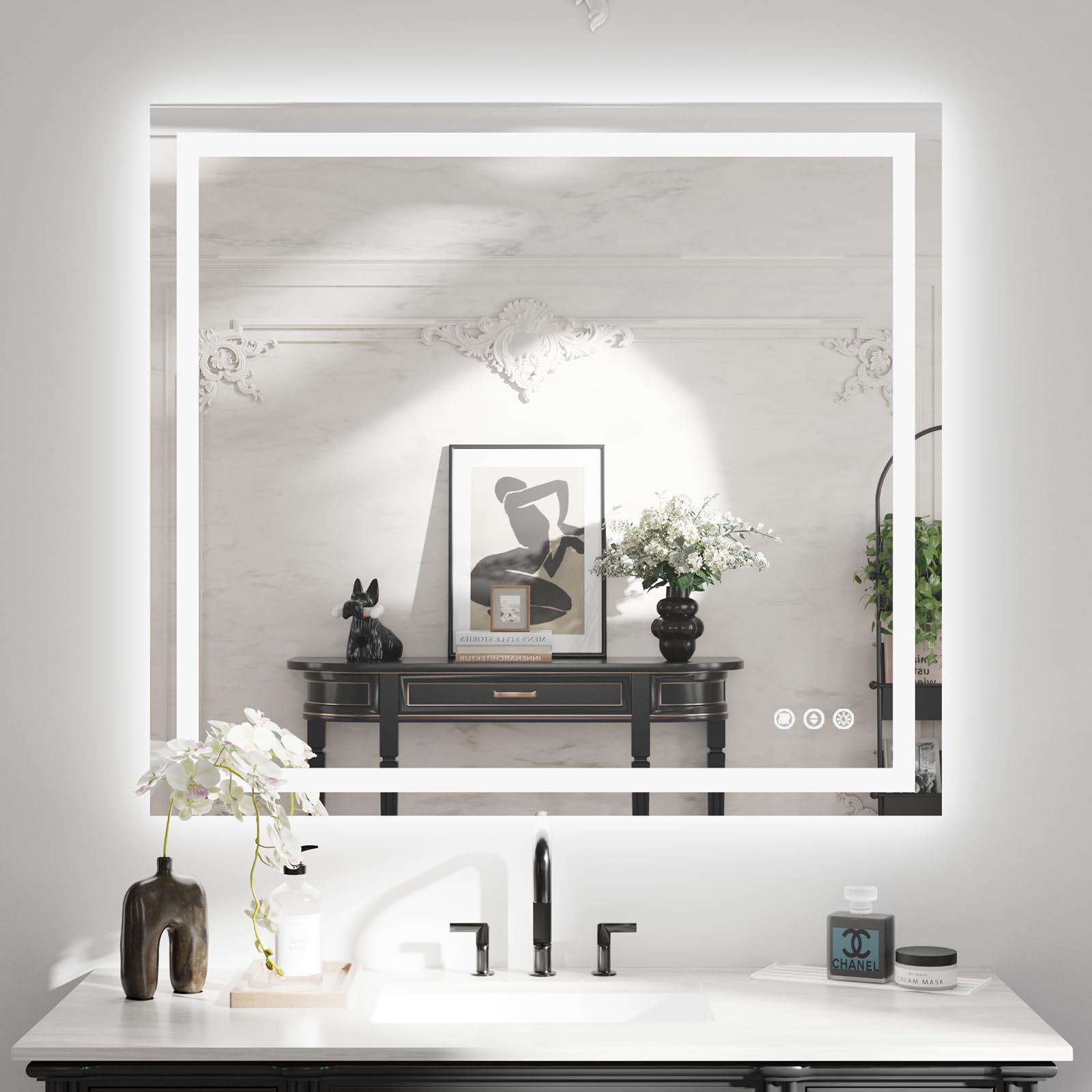WTTY 40" x 36" LED Bathroom Mirror with Light