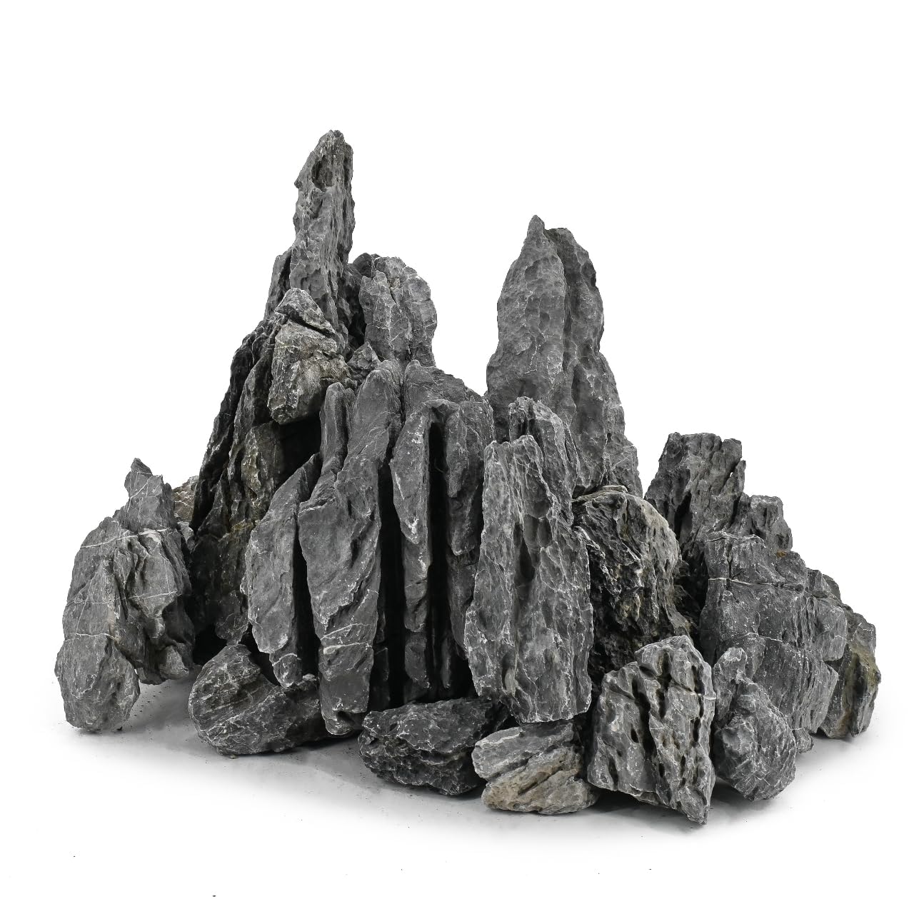 RUKDA Seiryu Rocks for Aquarium Aquascaping – Premium Grey Stone for Planted Tanks, Terrariums, Iwagumi Style Layouts, Hardscape Decor, Bonsai & Garden Landscaping - 1 Kg-image-47