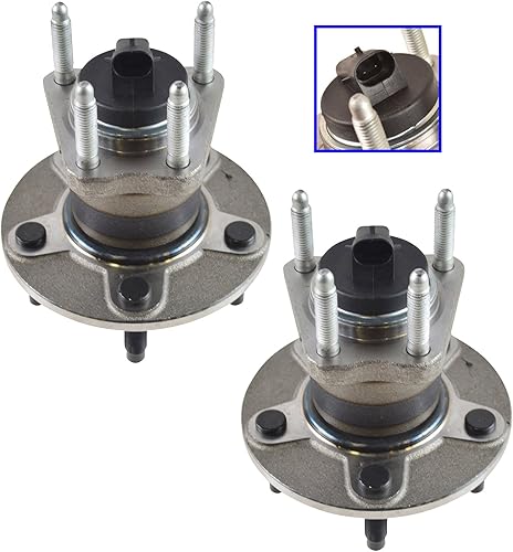 Miniatura 5 de TRQ Juego de rodamientos de cubo de rueda trasera compatible con Chevrolet Cobalt 2009-2010 HHR 2004-2012 Malibu 2005-2010 Pontiac G6 2007-2009