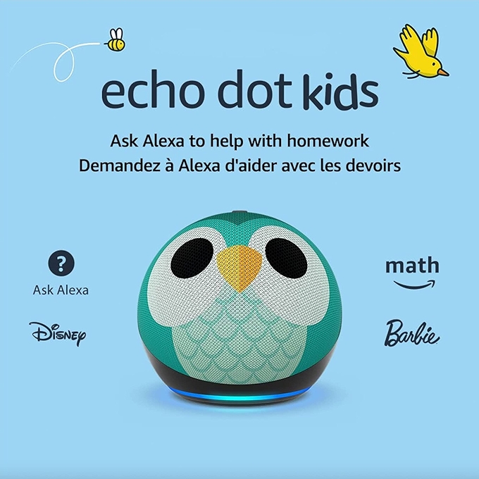 Amazon Echo Dot Kids (5th Gen) - Owl Design