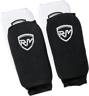 Ringmaster Elastic Shin Pads With Out Instep Leg Guard Cover Kickboxing Karate MMA Thai Martial Arts Training Weightlifting