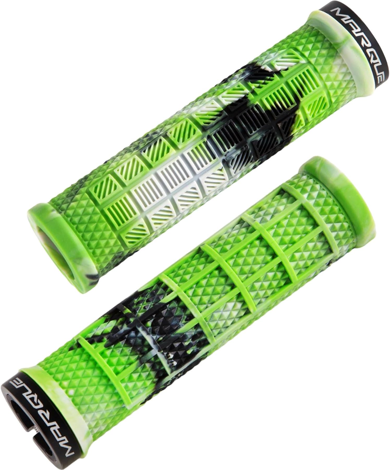 MARQUE Grapple MTB Grips - Mountain Bike Grips with Single Lock On Collar for Handlebar, for BMX, E-Bike, Scooter, Beach Cruiser & Most Adult Bicycle Handlebar, Anti-Slip & Comfortable