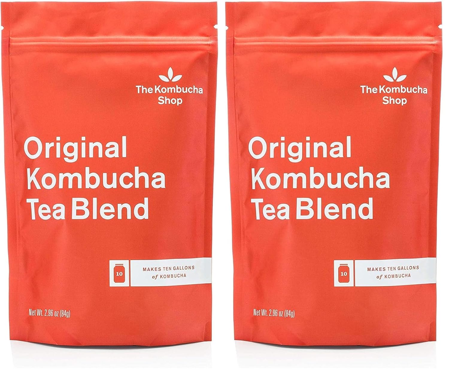 The Kombucha Shop - Original - Organic Black & Oolong Loose Leaf Tea Blend - Makes 10 Gallons of Kombucha Tea (Pack of 2)
