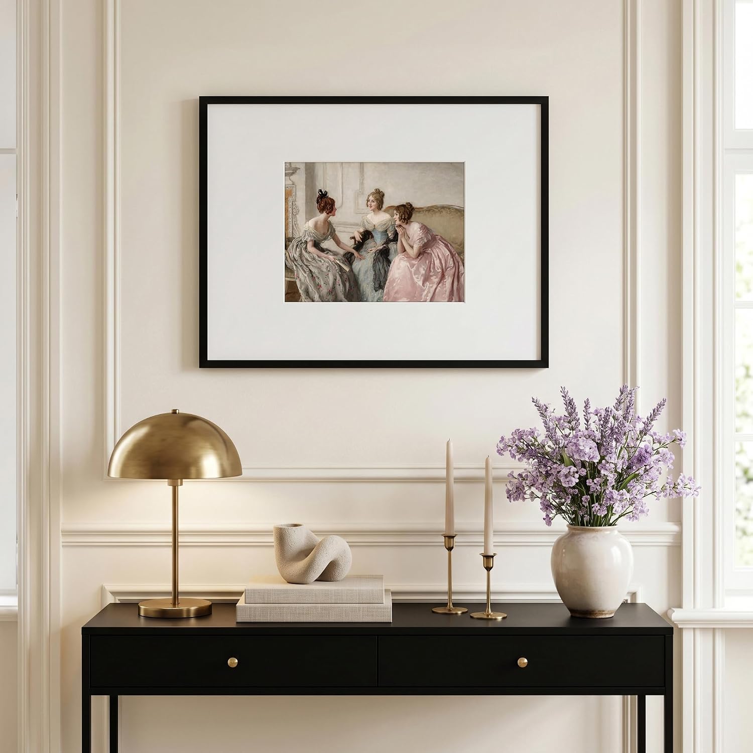 Americanflat 20x26 Picture Frame with Polished Plexiglass - Use as 11x14 Frame with Mat or Display 20x26 Photo Without Mat - Streamline Collection - Thin Border Picture Frames for Wall - Black