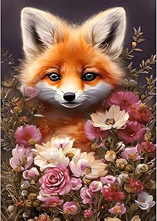 RICUVED Diamond Painting Fox Kits, 5D Diamond...,