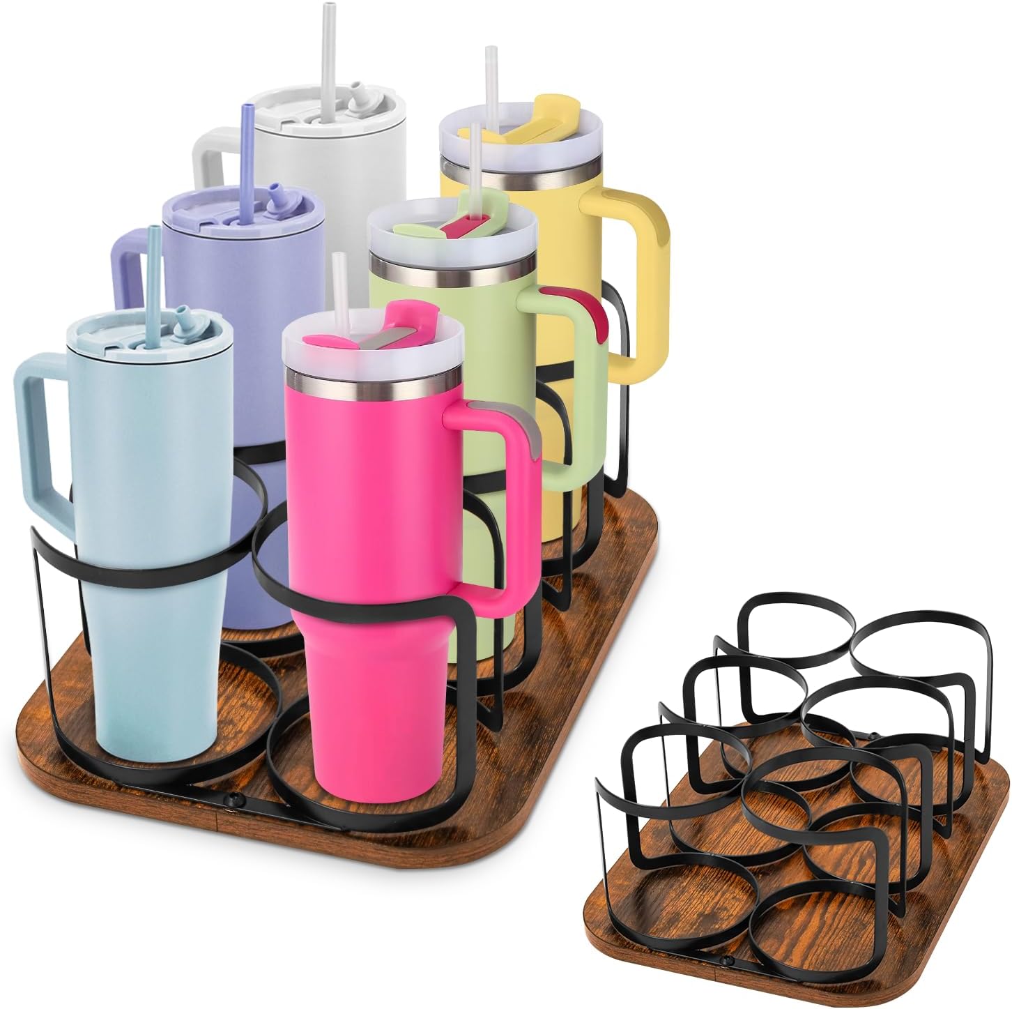 Water Bottle Organizer for Stanley 40 oz Tumbler with Handle (BJ-002-Square)