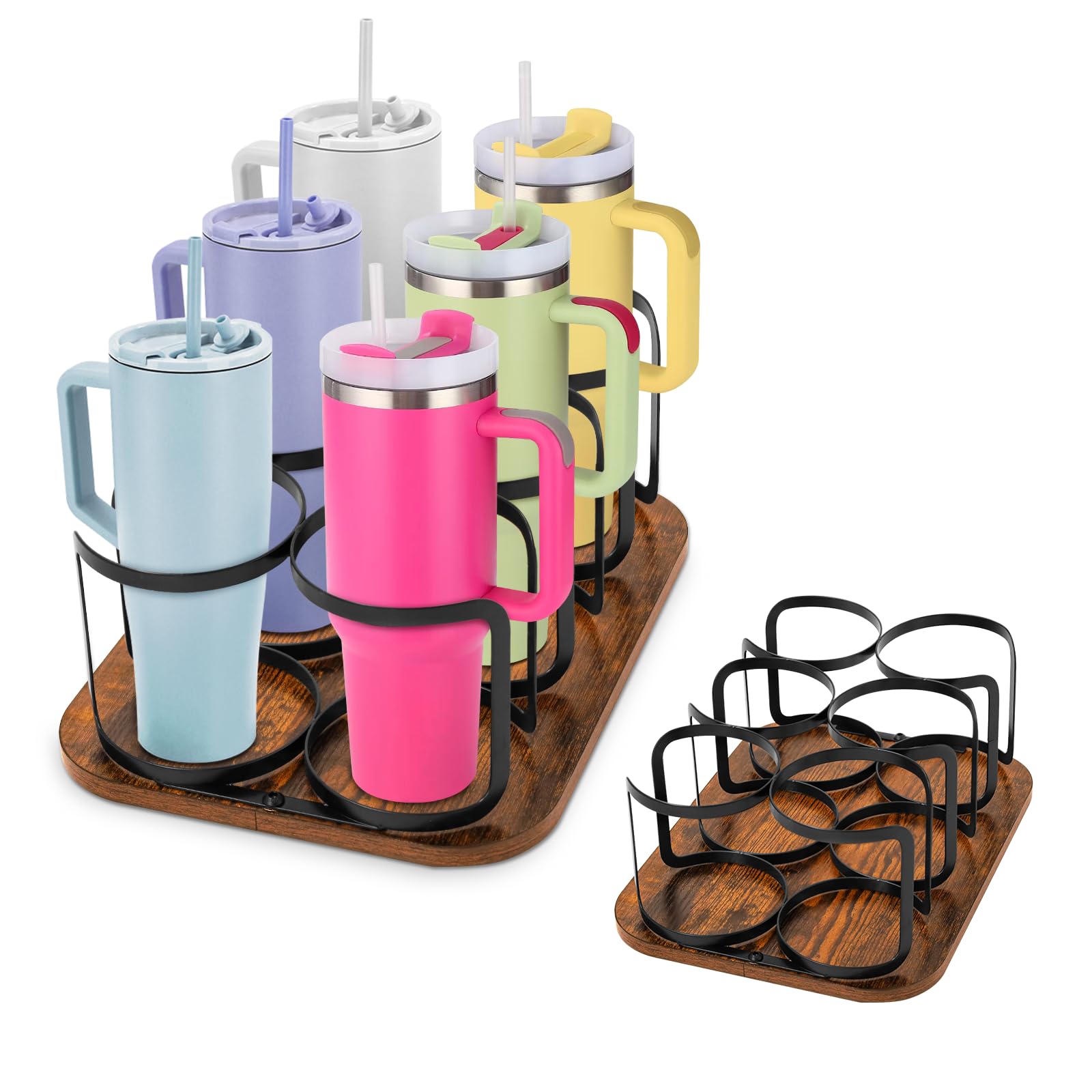 DNWEXC Water Bottle Organizer for Stanley 40 oz Tumbler with Handle (BJ-002-Square)