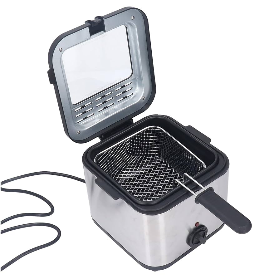 【ffry】 zoe Slickblue 5.3-Quart Electric Deep Fryer 1700W Stainless