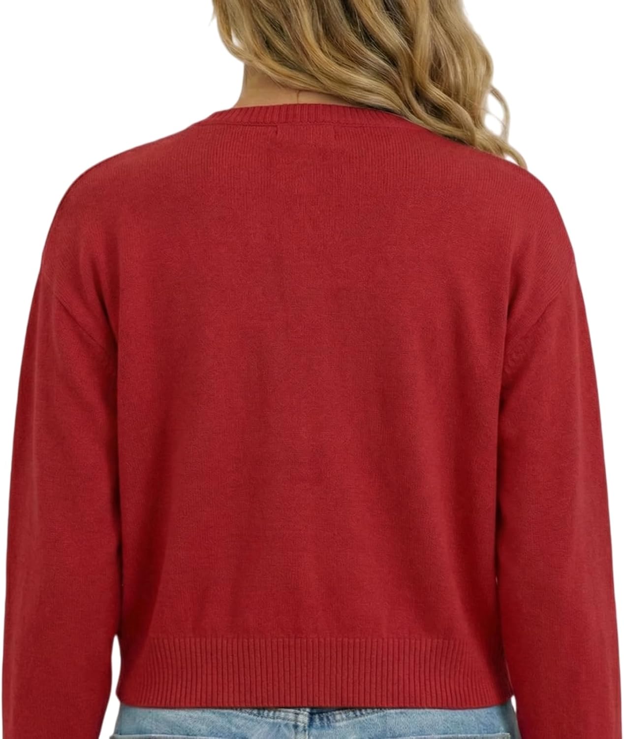 FreeSoulWoman Cropped Cardigan Sweaters Y2K Lightweight Fall Fashion Casual Outfits - Image 5