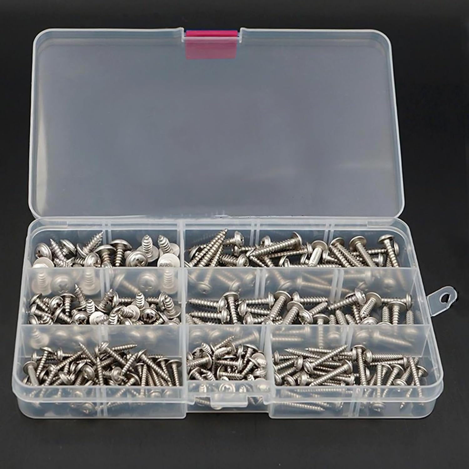 SEHOI 32 Pack 15 Grids Plastic Bead Organizer Box, Clear Plastic Storage Container with Adjustable Dividers, Small Compartment Tackle Boxes for Earrings Rings Jewelry and Screws