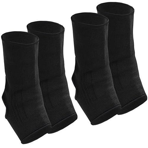 Geyoga 2 pares de tobilleras de compresión Muay Thai para hombres, transpirables, para mujeres, soporte para artes marciales, kickboxing, gimnasio,