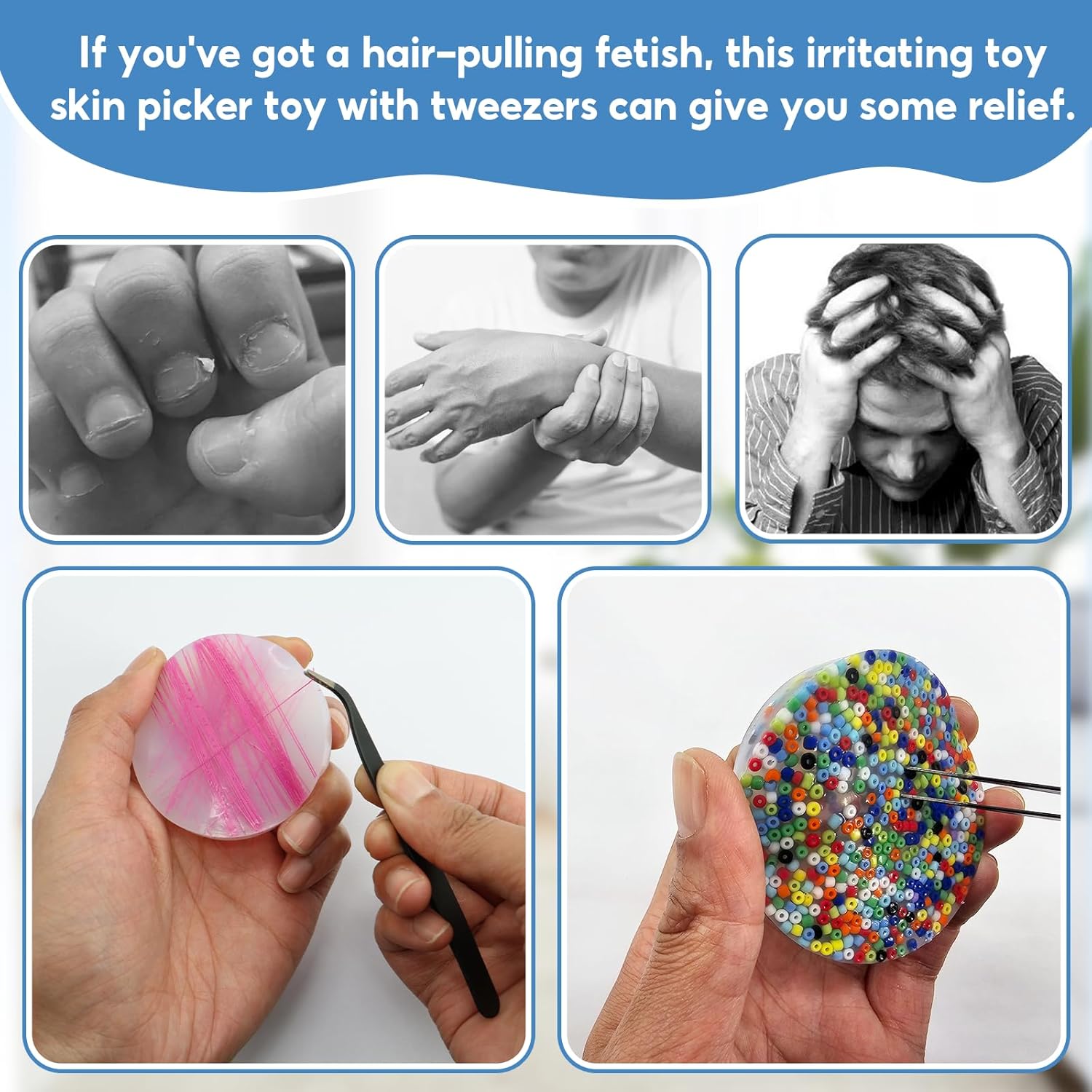 Picky Pad A Pimple Popping Toy,Transfer Anxiety and Stress to Improve Attention,Colorless and Tasteless Discount Package-1