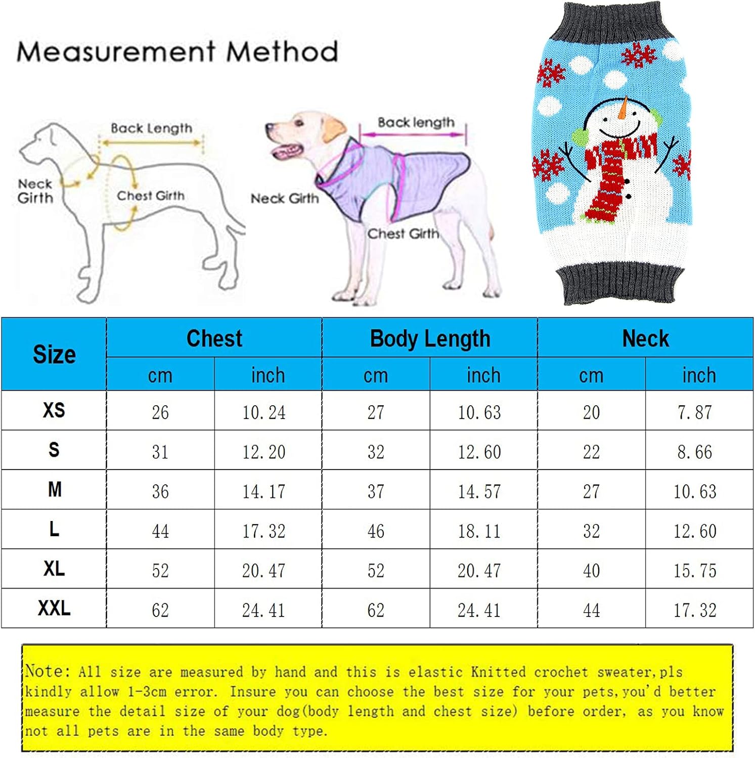 TENGZHI Pet Dog Christmas Sweater Embroidered Reindeer Elf Clown Turtleneck Dog Ugly Sweaters Jumper For Small Medium Large Dogs,Knitwear Winter Puppy Cat Xmas Clothes Costume (Medium - Image 3