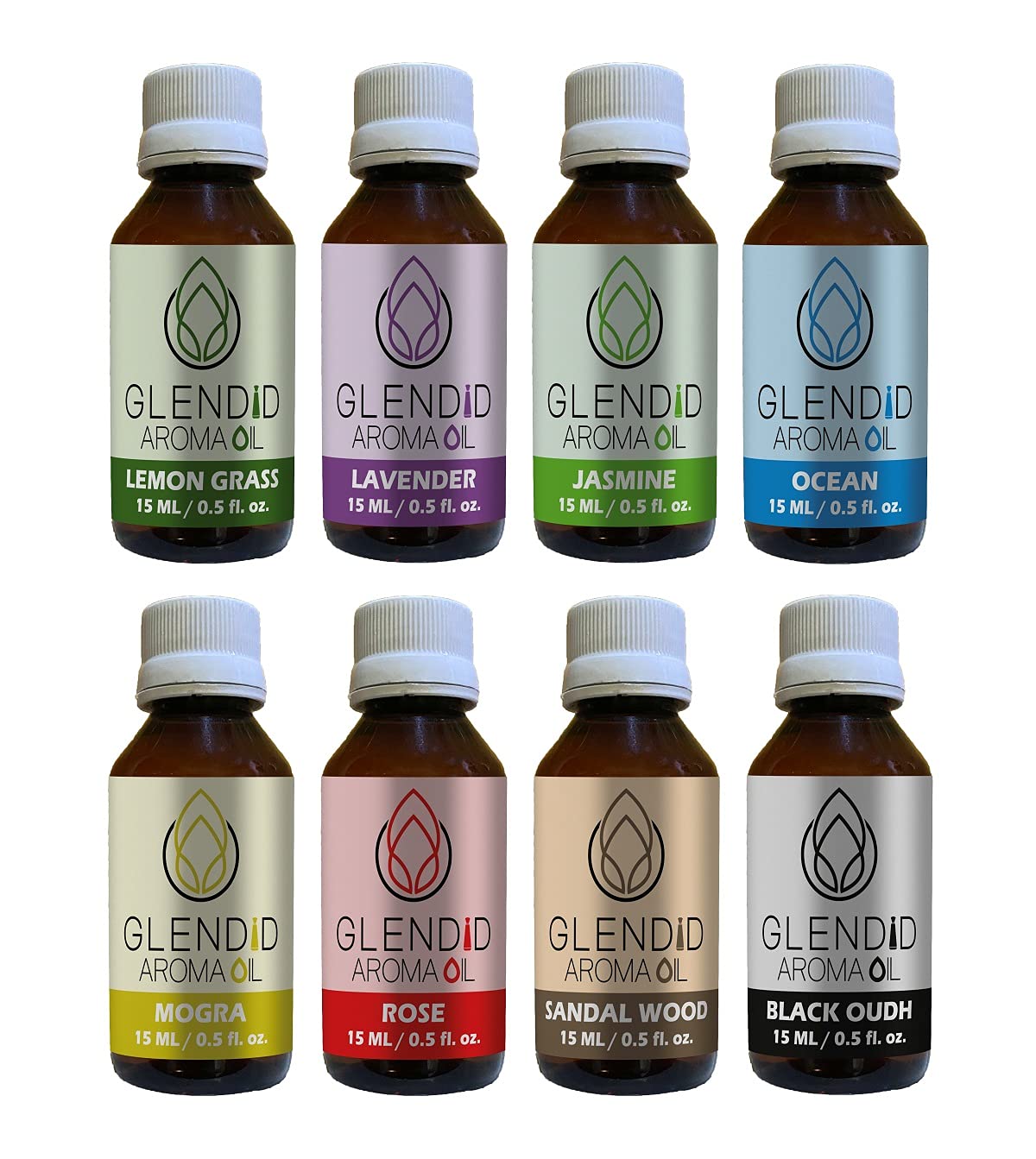 GLENDID Lemongrass, Lavender, Jasmine, Ocean, Mogra, Rose, Sandal Wood, Black Oudh Diffuser Scented Fragrance Aroma oil (B091Q7GVDX) Amazon Price History, Amazon Price Tracker