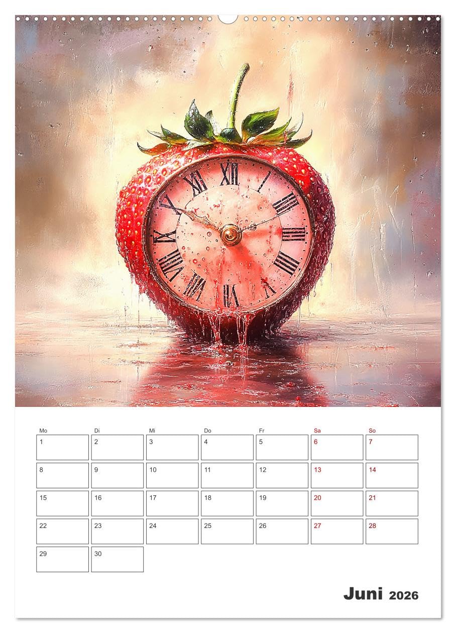 Gesunde Zeiten (hochwertiger Premium Wandkalender 2026 DIN A2 hoch), Kunstdruck in Hochglanz: Der fruchtige Terminkalender - KI generiert (CALVENDO Lifestyle)
