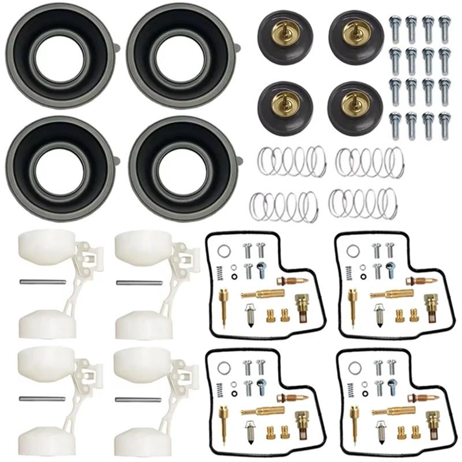 Ajuste De Carburador Kit De Reparación Carburador Motocicleta para para CBR1000F Hurricane 1987-1992. Incluye Flotador Y Diafragma Kit Reemplazo(Conjunto 1)