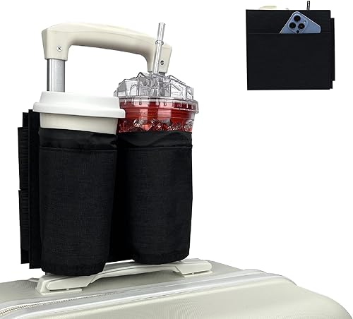 Miniatura 1 de Portavasos de equipaje de viaje, portador de bebidas Vethers, accesorio para portavasos de equipaje, maleta de mano gratis para bebidas, bebidas,