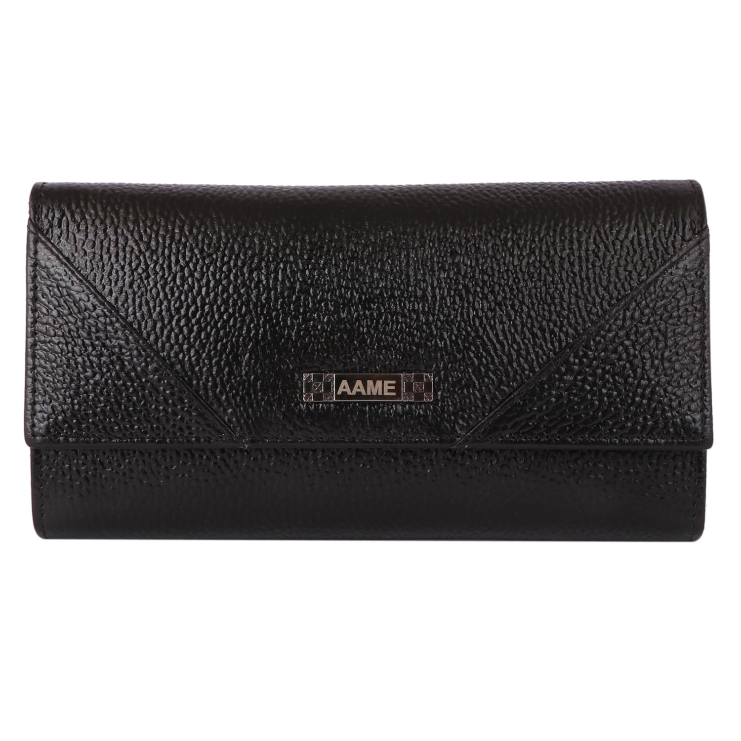 AAME Leather Genuine leather Foldover Clutch Handbag with Dust Bag for Women Girls- Casual, Formal, Party Womens Girls Wallet Purse (Black Pearl ST1) (7.5 x 4 x 1 Inch) (B0D8JMCSGB) Amazon Price History, Amazon Price Tracker