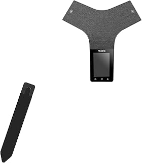 BoxWave Stylus Pouch Compatible with Yealink CP935W - Stylus PortaPouch, Stylus Holder Carrier Portable Self-Adhesive - Jet Black
