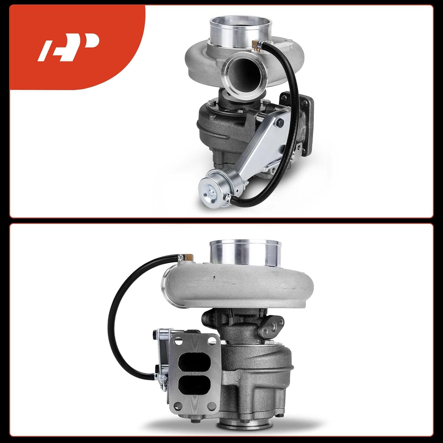 A-Premium HX35W Complete Turbo Turbocharger Kit, with Wastegate Actuator & Gasket, Compatible with Dodge Ram 2500 3500, 1994 1995 1996 1997 1998, 5.9L Diesel