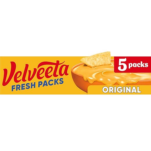 Velveeta Fresh Packs Original Pasteurized Recipe Cheese Product Blocks, 5 ct Pack