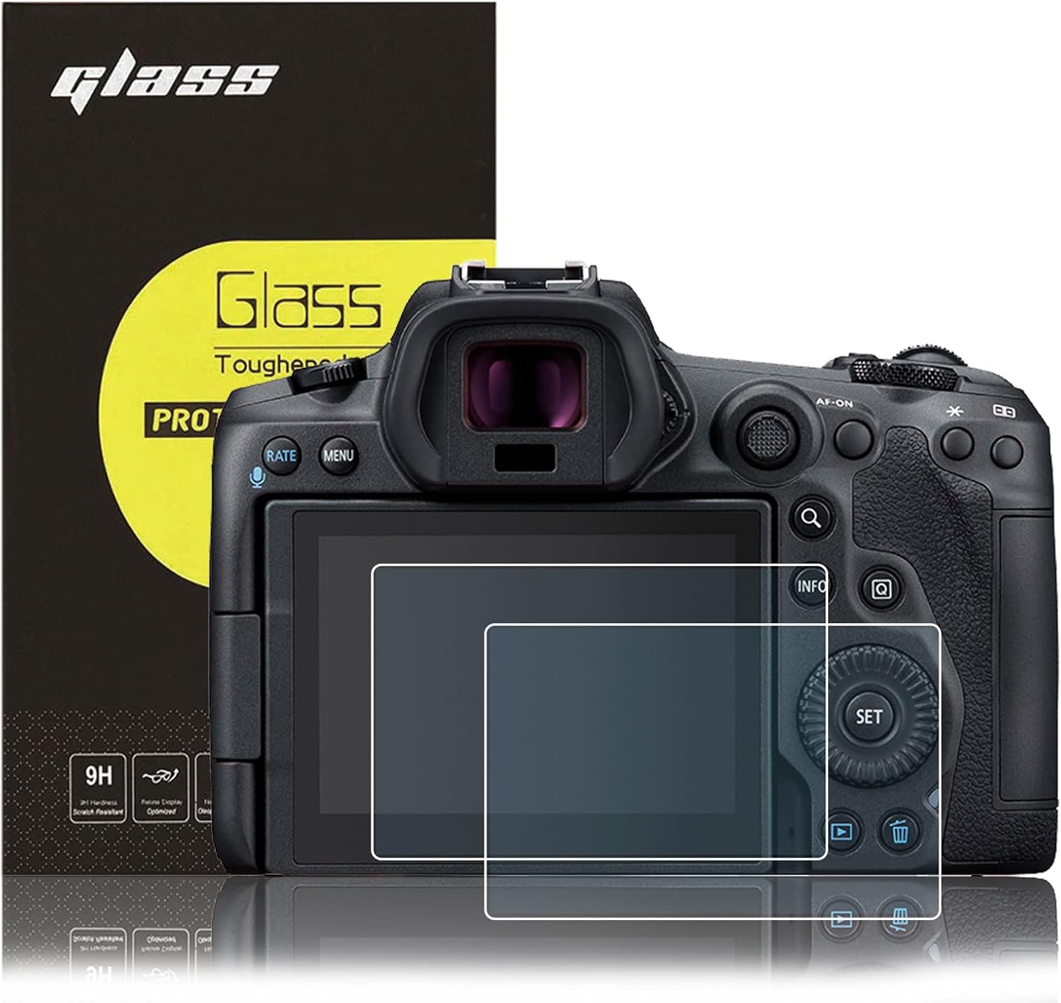 Amazon | 【Canon R5II R3 R5 R5C 専用】 2枚セット 超薄ガラス液晶保護フィルム Canon EOS R5II ...