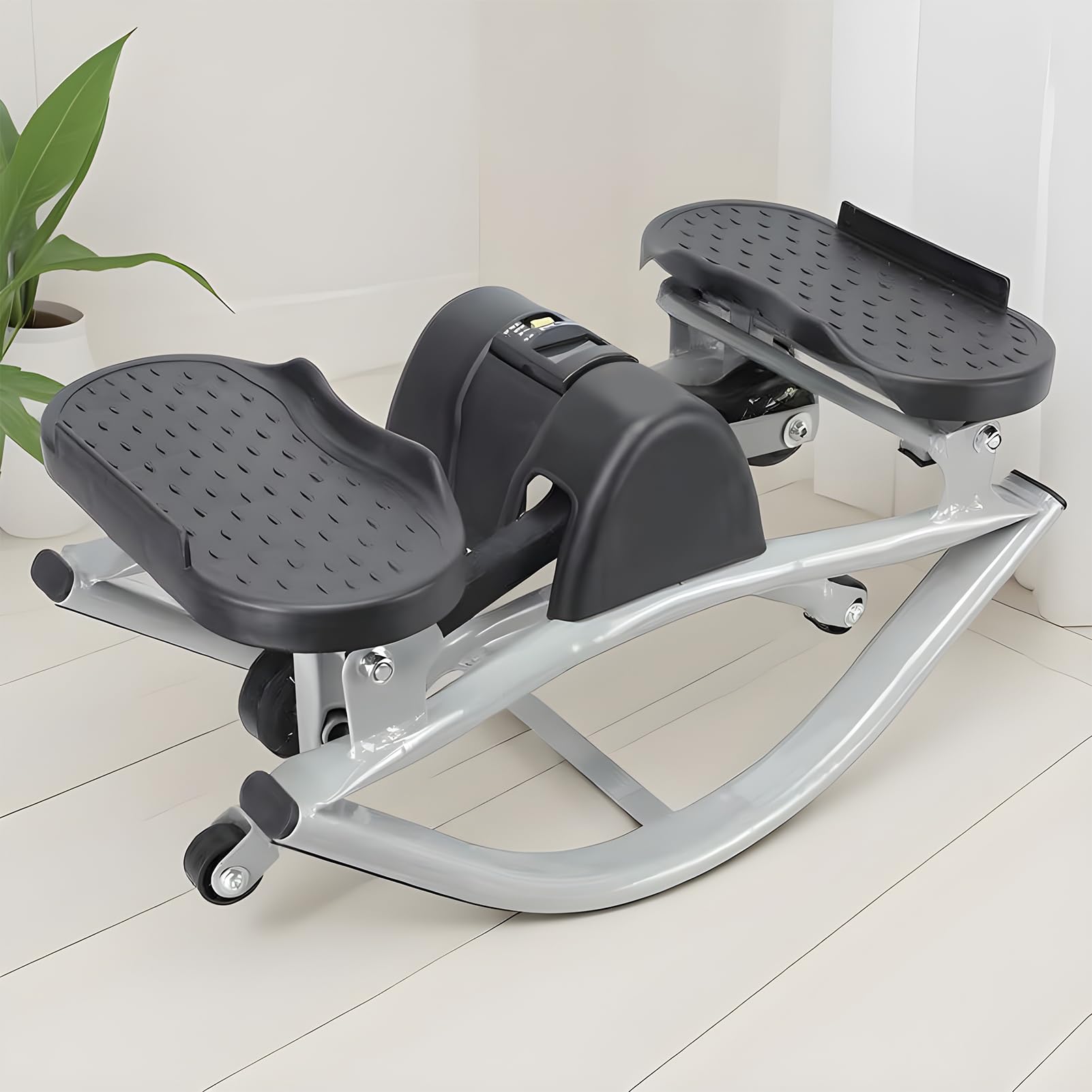 Solidny stepper treningowy, przenośny sprzęt trenerski, 49 x 27 x 23 cm maszyna o stabilnej konstrukcji, mocne metalowe tenisówki, nowoczesny sprzęt fitness o kompaktowym stylu, domowe narzędzie do