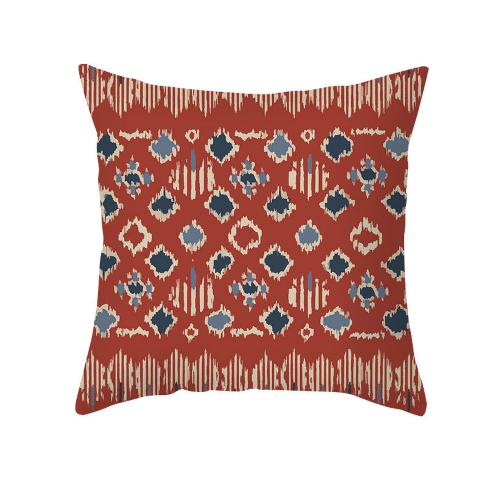 wxlmom Cushion Covers 40cm x 40cm Blue Abstract Pillowcase Invisible Zipper
