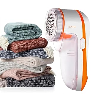 JEMEI 208 Electric Lint Remover for Clothes – Powerful Fabric Shaver & Fur Remover for All Fabrics | Rechargeable & Portab... Price In India
