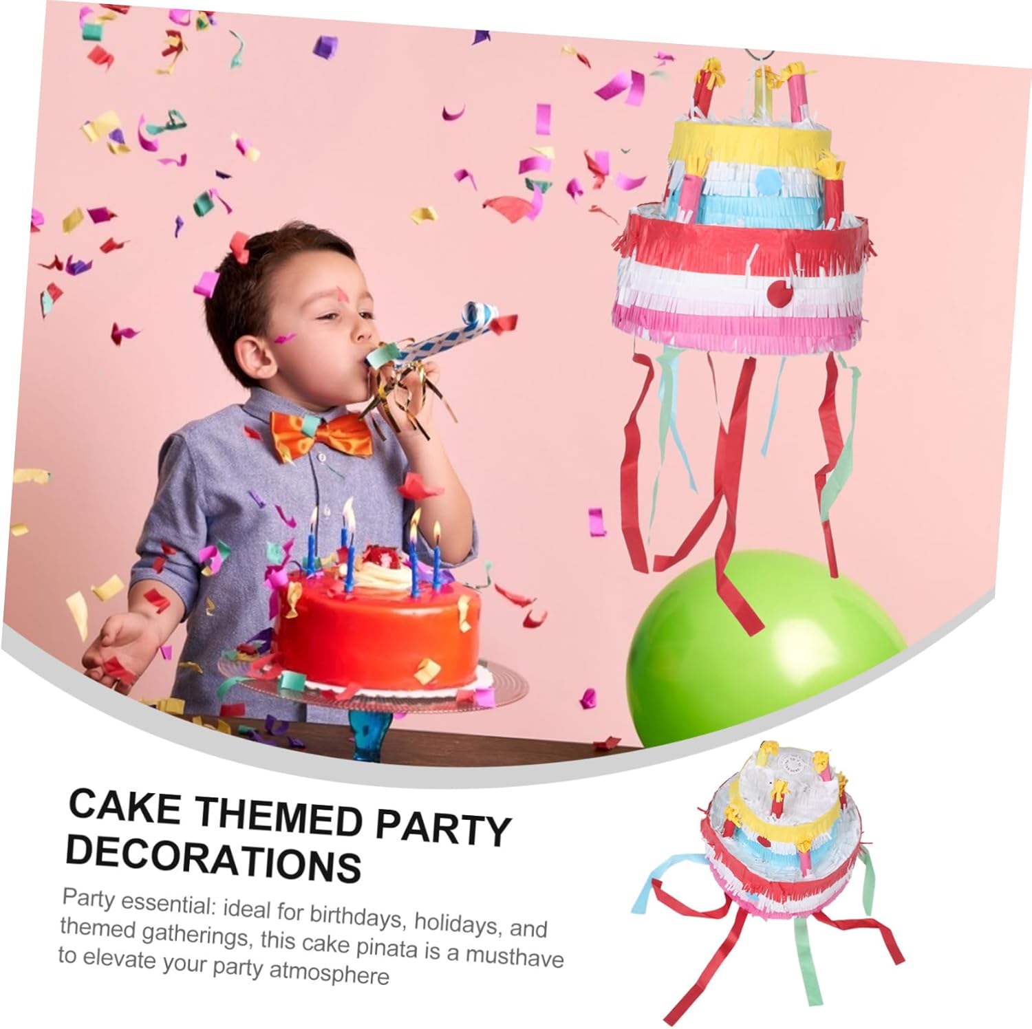 Giant Cake for Birthday Celebrations Spacious Candy Holder Interactive Party Game for Mexican Theme Decorations for Festive Gatherings