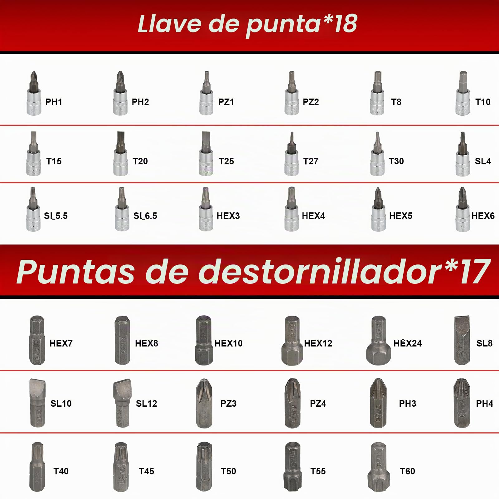 TLGREEN Juego de llaves tubo 108 piezas juego llaves trinquete Cr-V caja de trinquete caja de trinquete con 1/4" y 1/2" 72 dientes inserto de llave de tubo hexagonal