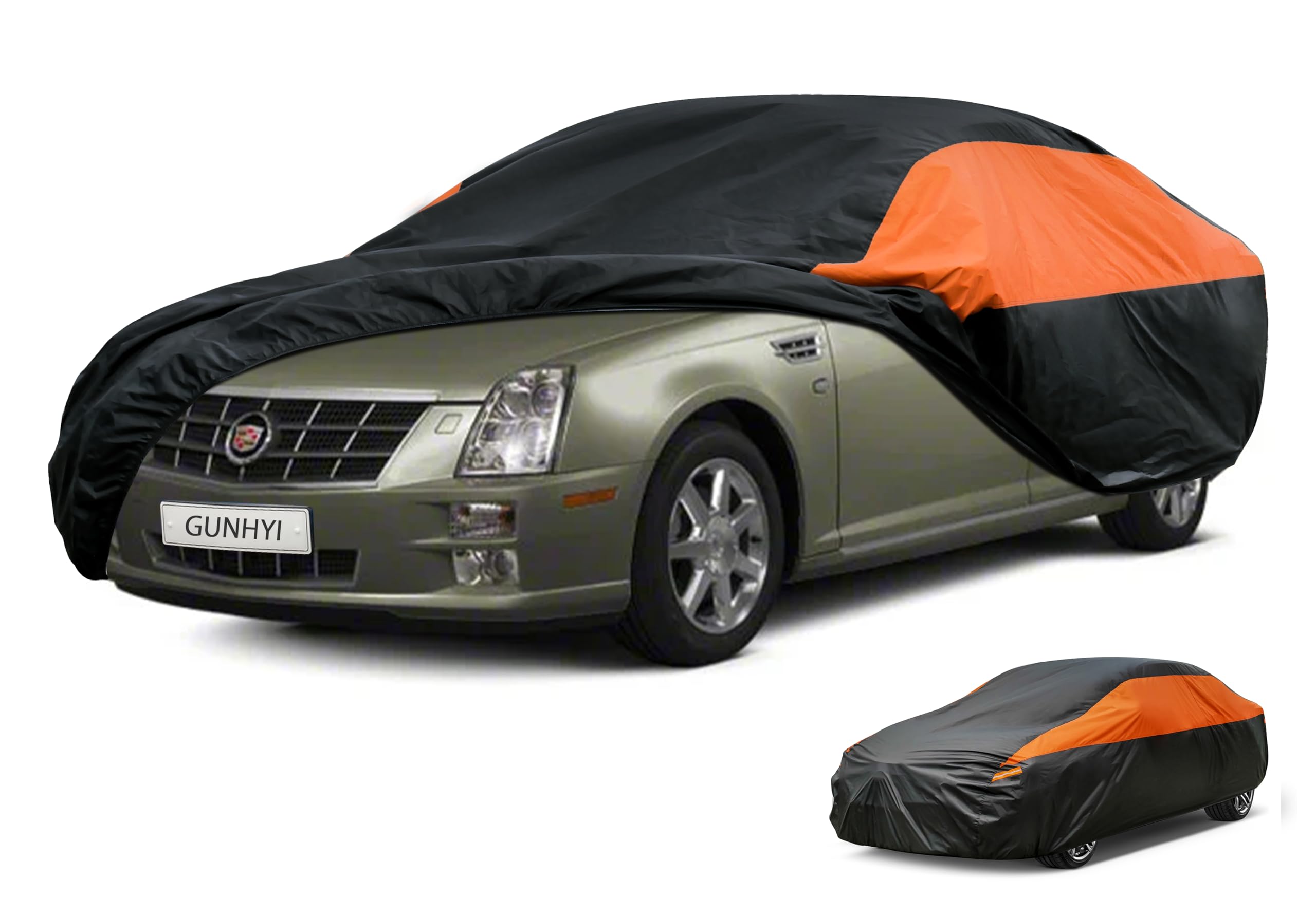 GUNHYI Waterproof Lightweight Sedan Full Car Cover Custom Fit Cadillac STS