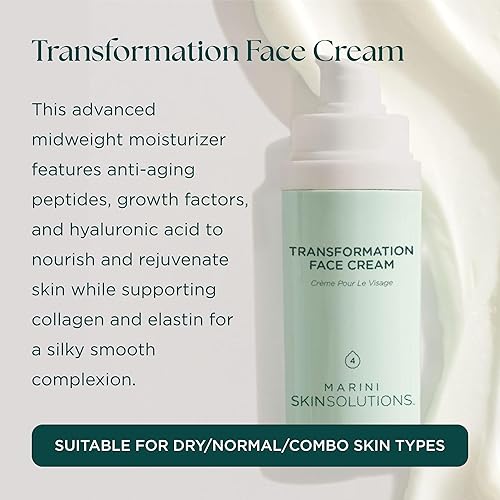 Miniatura 2 de Crema facial Transformation - Hidratante avanzado con péptidos antienvejecimiento, factores de crecimiento y ácido hialurónico, libre de crueldad,