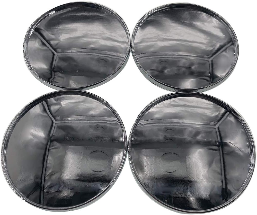 cicisame 4 X 68mm Universal Chrome Silver Car Wheel Center Hub Caps Covers Set No Logo TW